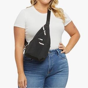 NEW Baggallini Mini Sling Travel Bag!  Gray